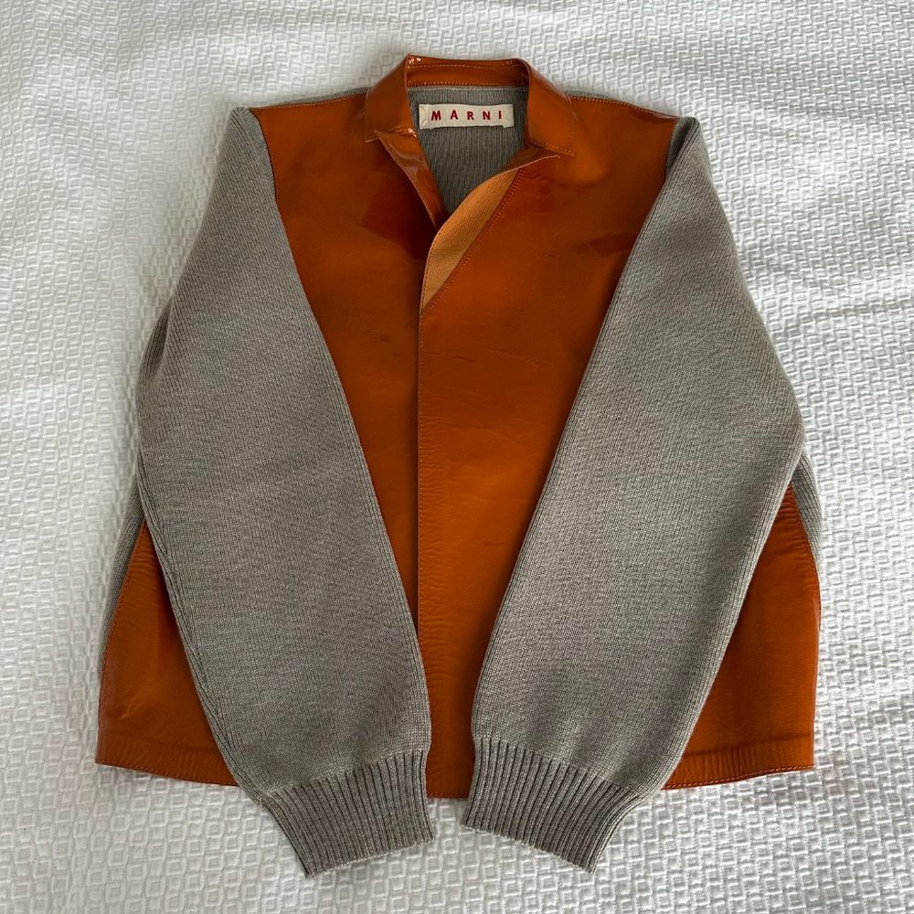 Marni - vintage patent leather jacket IT40